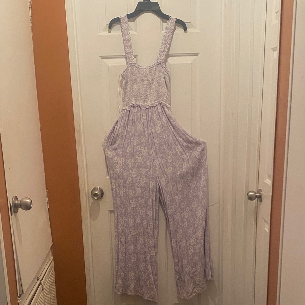 Miami Lavender Floral Jumpsuit